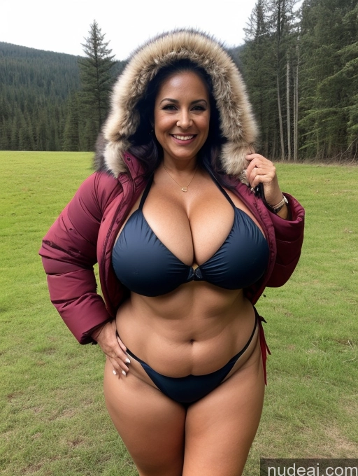 related ai porn images free for One Busty Huge Boobs Thick Tanned Skin Laughing Front View Microkini Thong 70s Latina Vampire Lumberjack Parka