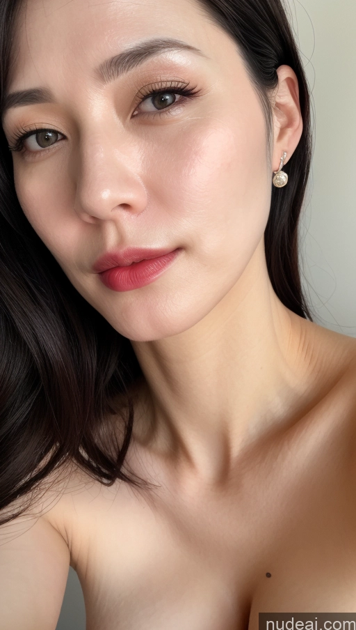 related ai porn images free for Woman One Lipstick Fairer Skin 40s Korean Beautiful Perfect Boobs Black Hair Close-up View