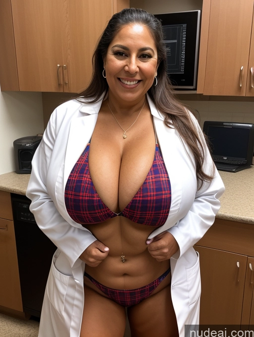 related ai porn images free for One Busty Huge Boobs Thick Tanned Skin Laughing Front View Microkini Thong 70s Latina Lumberjack Lab Coat Professor