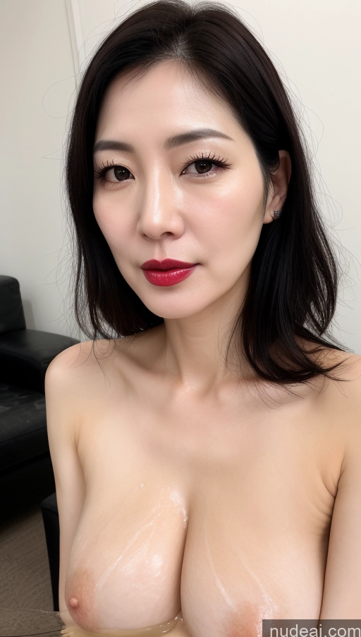 related ai porn images free for Woman One Lipstick Fairer Skin 40s Korean Beautiful Perfect Boobs Black Hair Cumshot