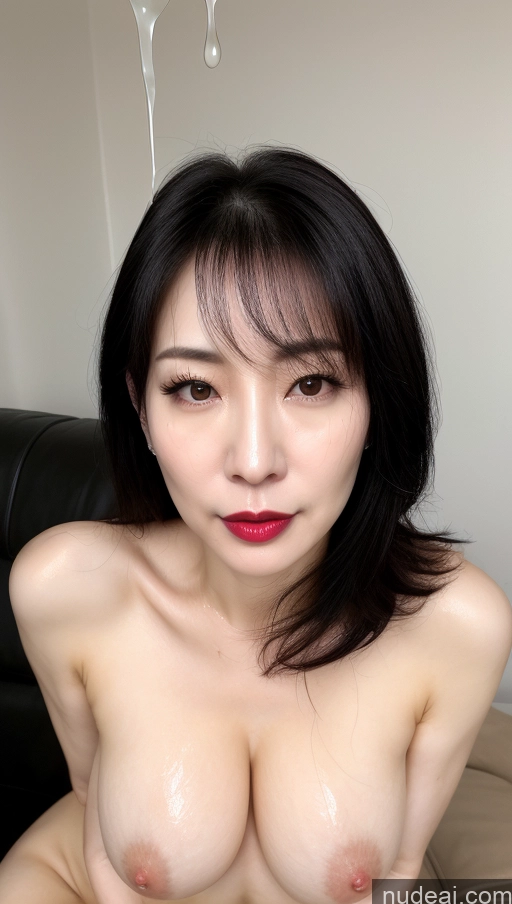 related ai porn images free for Woman One Lipstick Fairer Skin 40s Korean Beautiful Perfect Boobs Black Hair Cumshot