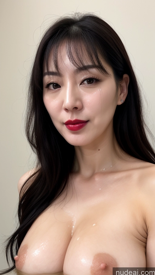 related ai porn images free for Woman One Lipstick Fairer Skin 40s Korean Beautiful Perfect Boobs Black Hair Cumshot