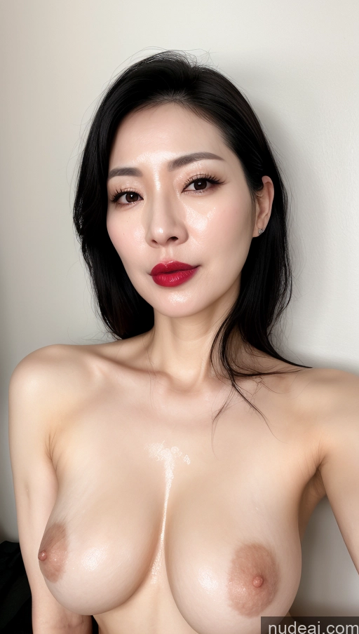related ai porn images free for Woman One Lipstick Fairer Skin 40s Korean Beautiful Perfect Boobs Black Hair Cumshot