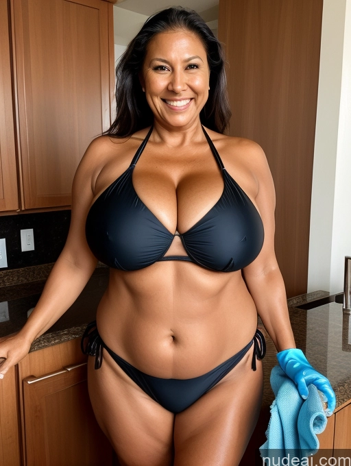 related ai porn images free for One Busty Huge Boobs Thick Tanned Skin Front View Microkini Thong Native American 60s Laughing Maid