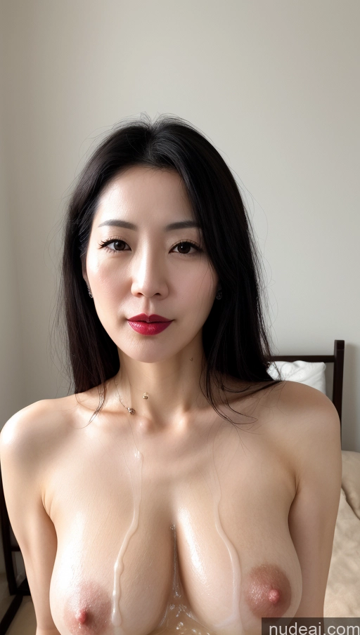 related ai porn images free for Woman One Lipstick Fairer Skin 40s Korean Beautiful Perfect Boobs Black Hair Cumshot