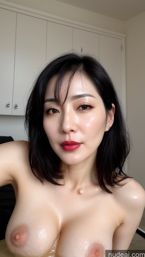 related ai porn images free for Woman One Lipstick Fairer Skin 40s Korean Beautiful Perfect Boobs Black Hair Cumshot