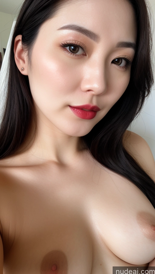 related ai porn images free for Woman One Beautiful Fairer Skin 30s Black Hair Korean Close-up View Perfect Boobs Lipstick Thick