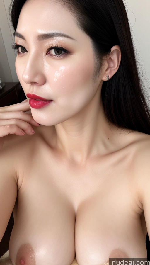 related ai porn images free for Woman One Beautiful Fairer Skin Black Hair Korean Perfect Boobs Lipstick 40s Cumshot