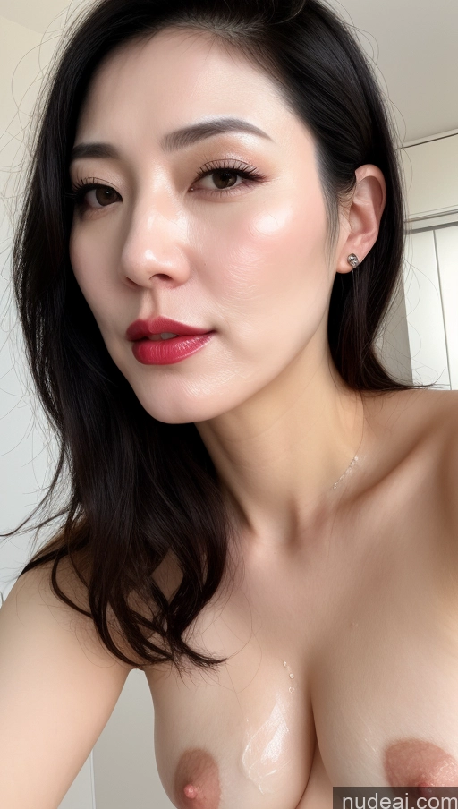 related ai porn images free for Woman One Beautiful Fairer Skin Black Hair Korean Perfect Boobs Lipstick 40s Cumshot