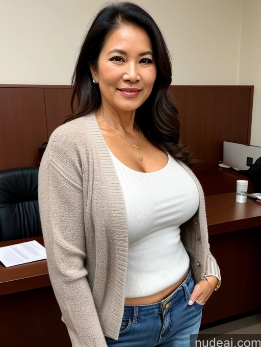 related ai porn images free for Milf Perfect Boobs Beautiful 70s Blouse Casual Jacket Professor Stylish Sweater Cleavage Detailed Secretary Partially Nude Perfect Body Vietnamese