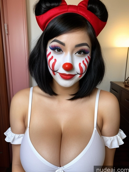 related ai porn images free for Woman Huge Boobs Perfect Boobs Beautiful Short Chubby Big Ass 18 Sexy Face Black Hair Chinese Short Hair Clown