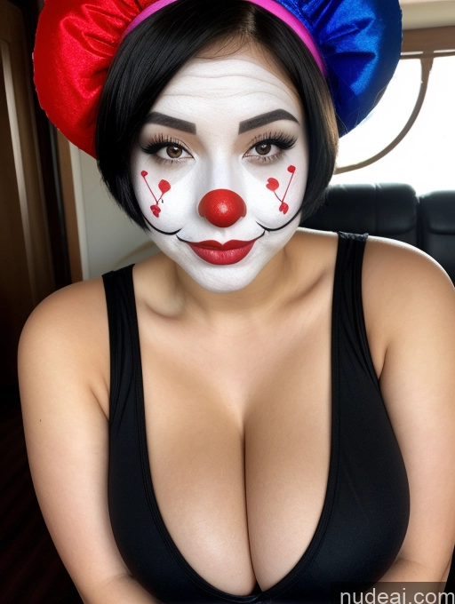 related ai porn images free for Woman Huge Boobs Perfect Boobs Beautiful Short Chubby Big Ass 18 Sexy Face Black Hair Chinese Short Hair Clown