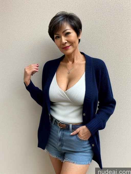 related ai porn images free for Milf Perfect Boobs Perfect Body Busty Beautiful 70s Chinese Casual Blouse Sweater Secretary Professor Stylish Cleavage Detailed Short Hair Jacket Partially Nude