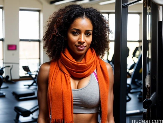related ai porn images free for Black Hair Bright Lighting Detailed Ethiopian Curly Hair 30s Woman Front View Scarf Spreading Legs Gym Sexy Face Pubic Hair