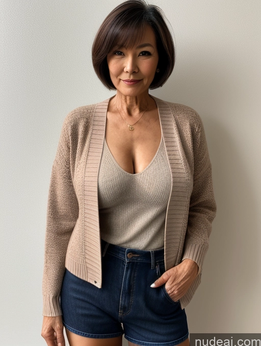 related ai porn images free for Milf Perfect Boobs Perfect Body Beautiful 70s Chinese Casual Blouse Sweater Secretary Professor Stylish Cleavage Detailed Short Hair Jacket Partially Nude