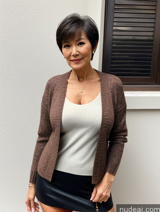 related ai porn images free for Milf Perfect Boobs Perfect Body Beautiful 70s Chinese Casual Blouse Sweater Secretary Professor Stylish Cleavage Detailed Short Hair Jacket Partially Nude