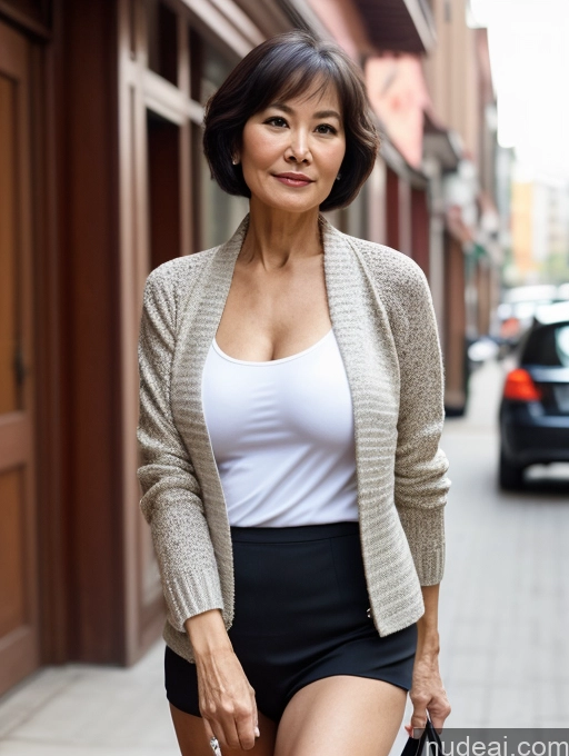 related ai porn images free for Milf Perfect Boobs Perfect Body Beautiful 70s Chinese Casual Blouse Sweater Secretary Professor Stylish Cleavage Detailed Short Hair Jacket Partially Nude