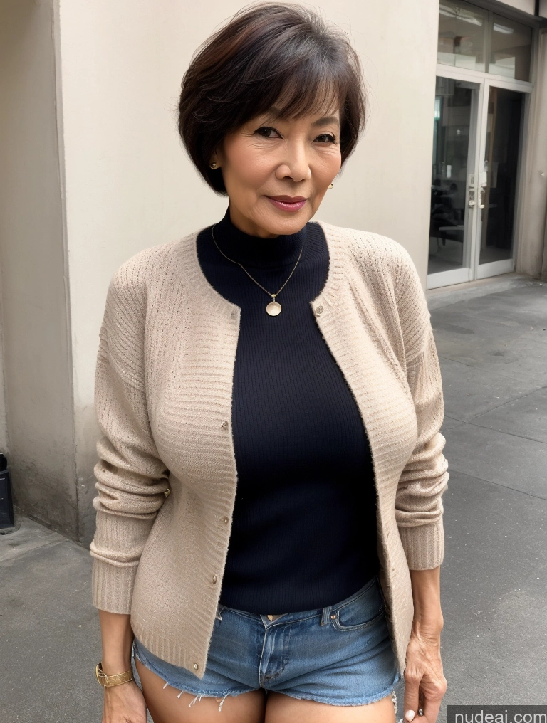 related ai porn images free for Milf Perfect Boobs Perfect Body Beautiful 70s Chinese Casual Blouse Sweater Secretary Professor Stylish Cleavage Detailed Short Hair Jacket Partially Nude
