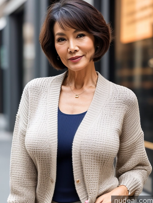related ai porn images free for Milf Perfect Boobs Perfect Body Beautiful 70s Chinese Casual Blouse Sweater Secretary Professor Stylish Cleavage Detailed Short Hair Jacket Partially Nude