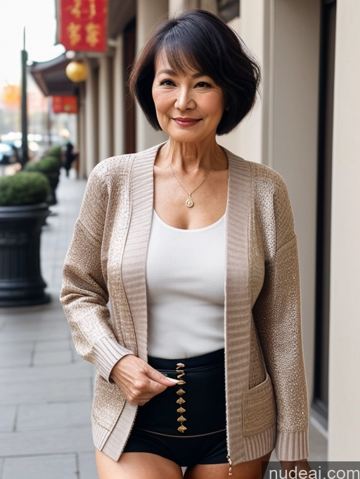 related ai porn images free for Milf Perfect Boobs Perfect Body Beautiful 70s Chinese Casual Blouse Sweater Secretary Professor Stylish Cleavage Detailed Short Hair Jacket Partially Nude