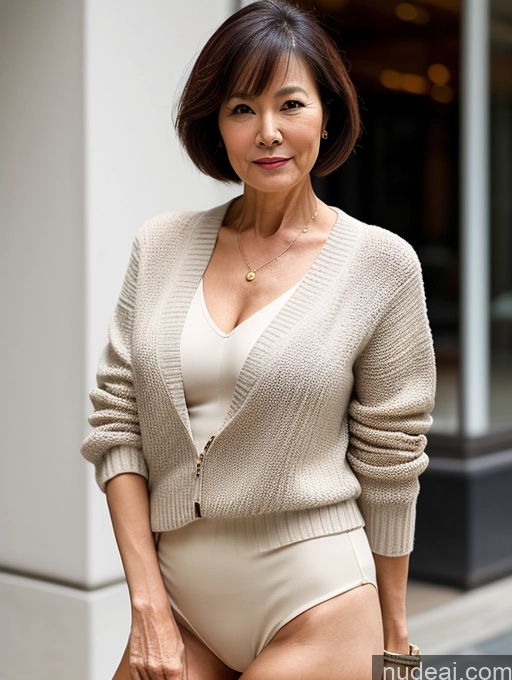 related ai porn images free for Milf Perfect Boobs Perfect Body Beautiful 70s Chinese Casual Blouse Sweater Secretary Professor Stylish Cleavage Detailed Short Hair Jacket Partially Nude