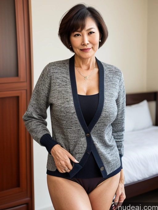 related ai porn images free for Milf Perfect Boobs Perfect Body Beautiful 70s Chinese Casual Blouse Sweater Secretary Professor Stylish Cleavage Detailed Short Hair Jacket Partially Nude