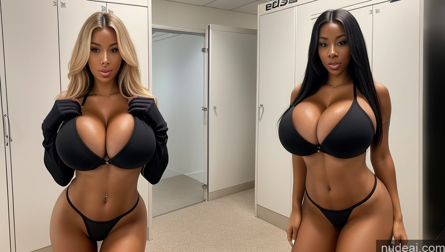 related ai porn images free for Dark Skin Partially Nude Black Hair 30s Black High Heels Cleavage Straight Front View Busty Perfect Boobs Huge Boobs Skinny One Dark Fantasy Working Out Locker Room Thong Bimbo