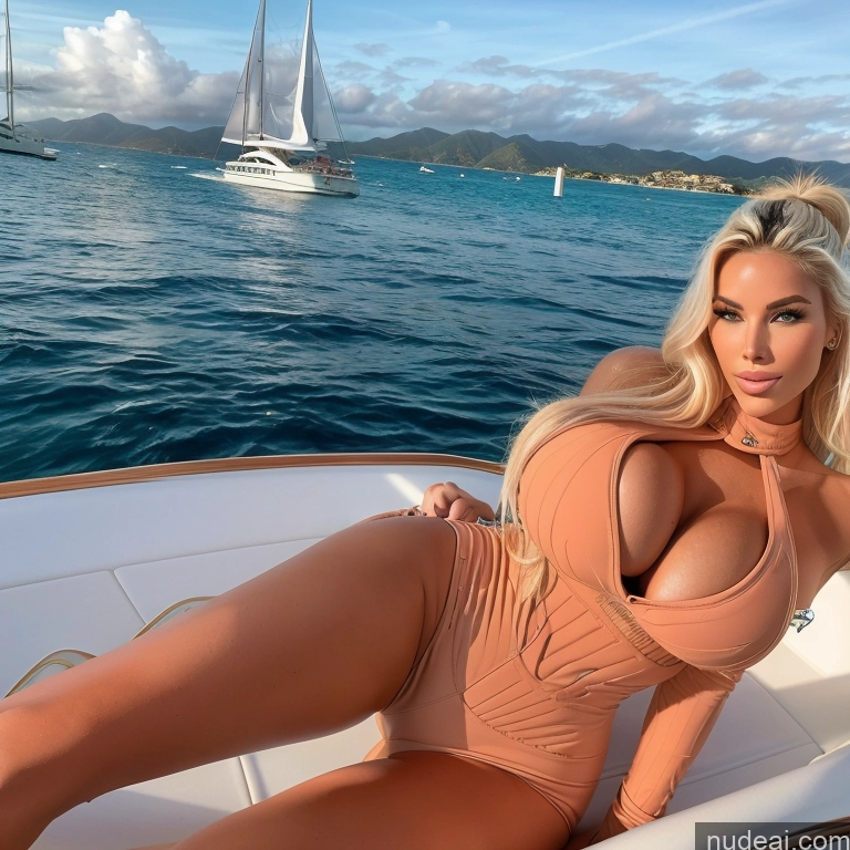 related ai porn images free for Huge Boobs Bimbo Spandex Yacht Perfect Body