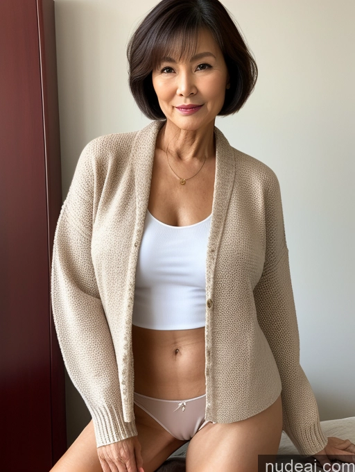 related ai porn images free for Milf Perfect Boobs Perfect Body Beautiful 70s Chinese Casual Blouse Sweater Secretary Professor Stylish Detailed Short Hair Jacket Partially Nude Bedroom