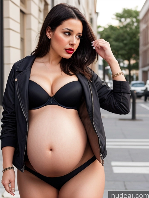 related ai porn images free for Model Perfect Boobs Lipstick Big Ass Thick Long Hair Pregnant Sad Brunette White Front View Casual Jacket Jeans Cleavage Dark Lighting Detailed Bra 18 Belly Inflation, Cuminflation, Overeating