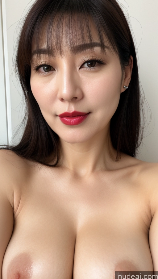 related ai porn images free for Woman One Perfect Boobs Beautiful Lipstick Fairer Skin 40s Black Hair Korean Close-up View