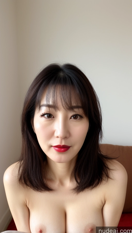 related ai porn images free for Woman One Perfect Boobs Beautiful Lipstick Fairer Skin 40s Black Hair Korean Close-up View