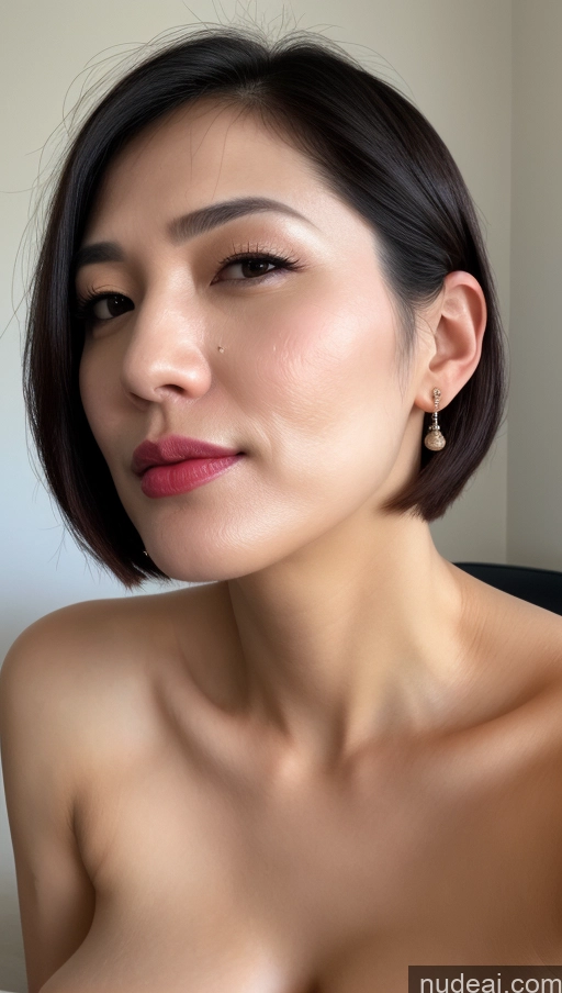 related ai porn images free for Woman One Perfect Boobs Beautiful Lipstick Fairer Skin 40s Korean Cumshot Black Hair Bobcut Close-up View
