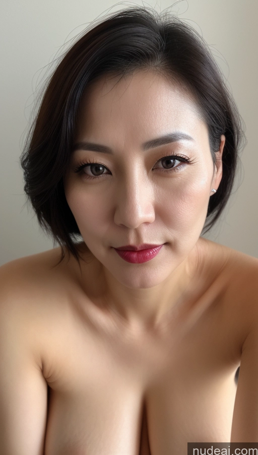 related ai porn images free for Woman One Perfect Boobs Beautiful Lipstick Fairer Skin 40s Korean Black Hair Close-up View