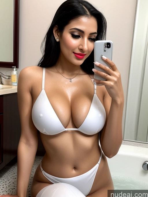 related ai porn images free for One Perfect Boobs Fairer Skin 20s Happy Seductive Pouting Lips Black Hair Indian Mirror Selfie Bathroom Side View Bathing Sari Detailed Cyborg
