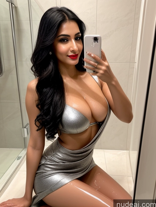 related ai porn images free for One Perfect Boobs Fairer Skin 20s Happy Seductive Pouting Lips Black Hair Indian Mirror Selfie Bathroom Side View Bathing Sari Detailed Cyborg
