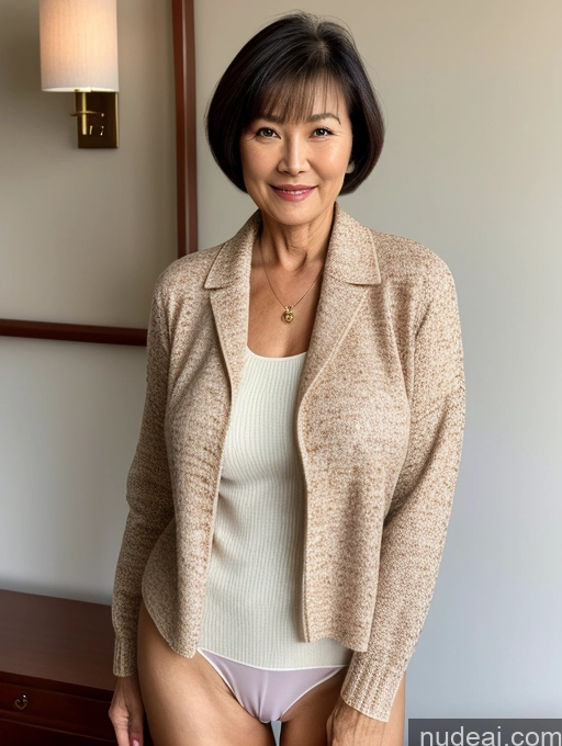 related ai porn images free for Milf Perfect Boobs Perfect Body Beautiful 70s Chinese Casual Blouse Sweater Secretary Professor Stylish Detailed Short Hair Jacket Partially Nude Bedroom