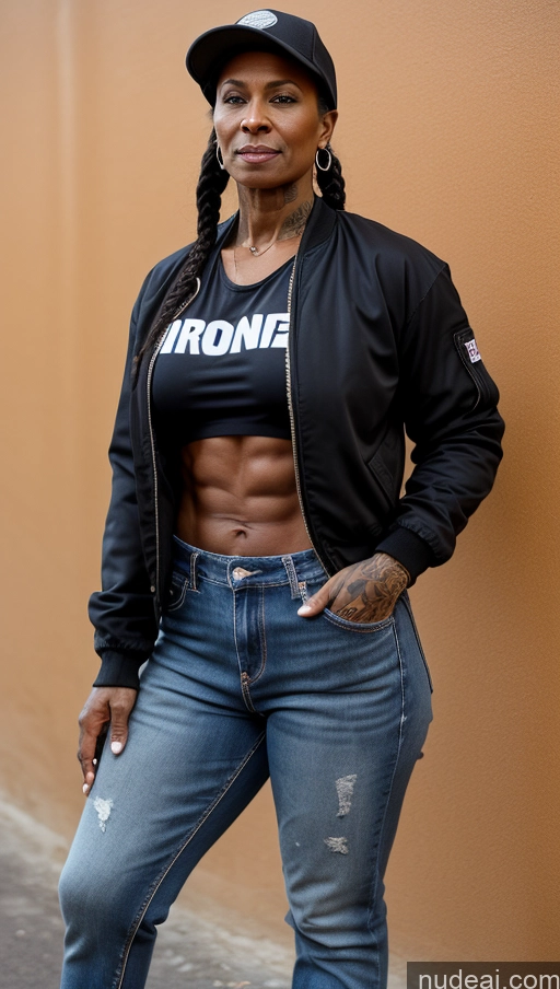 related ai porn images free for Muscular Abs Dark Skin Pubic Hair Milf Hat Thick Big Hips Braided Black Hair Jeans Tattoos 60s Bomber Front View Construction Worker