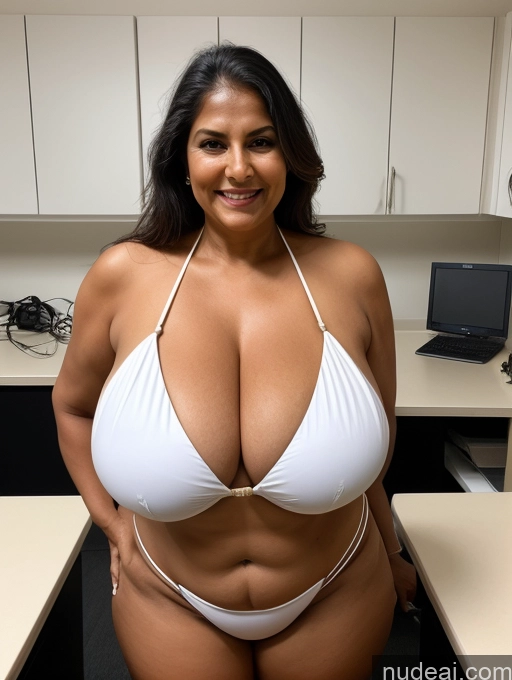 related ai porn images free for One Busty Huge Boobs Thick Tanned Skin Laughing Front View Microkini Thong Indian 70s Lab Coat Professor