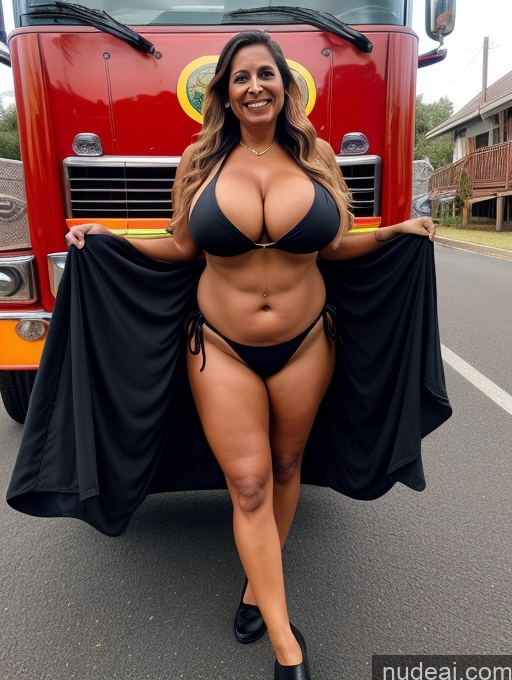 related ai porn images free for One Busty Huge Boobs Thick Tanned Skin Laughing Front View Microkini Thong Indian 70s Halloween Witch Firefighter