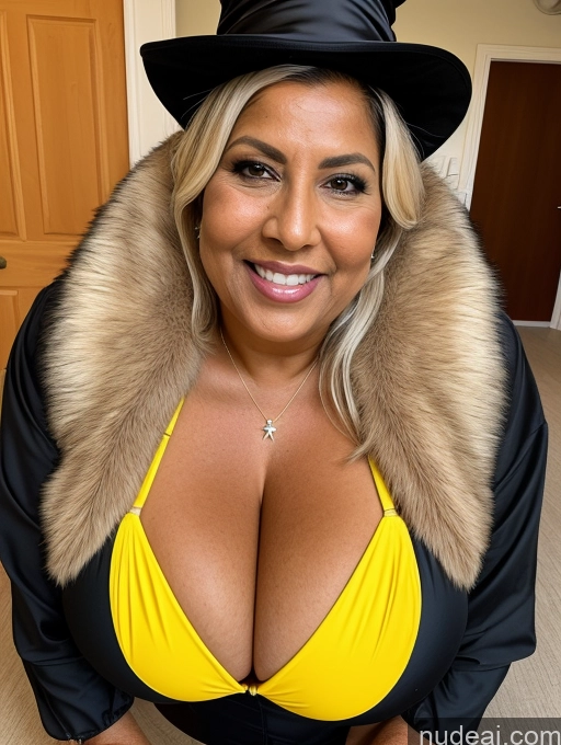 related ai porn images free for One Busty Huge Boobs Thick Tanned Skin Laughing Front View Microkini Thong Indian 70s Halloween Witch Jacket Fur Construction Worker