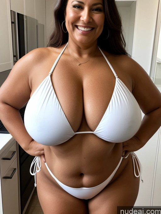 related ai porn images free for One Busty Huge Boobs Thick Tanned Skin Laughing Front View Microkini Thong Native American 60s Maid Lab Coat