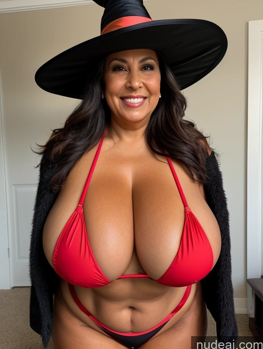 related ai porn images free for One Busty Huge Boobs Thick Tanned Skin Laughing Front View Microkini Thong Native American 70s Halloween Witch Party