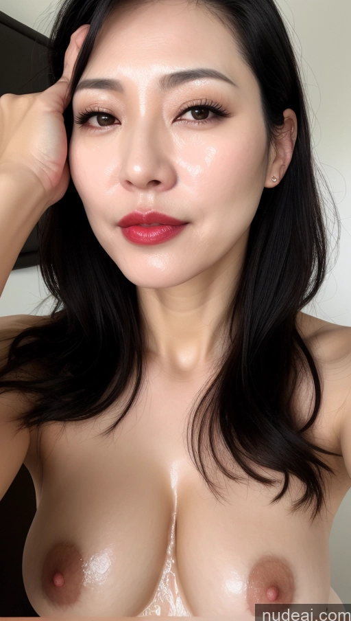 related ai porn images free for Woman One Perfect Boobs Beautiful Lipstick Fairer Skin 40s Korean Black Hair Cumshot