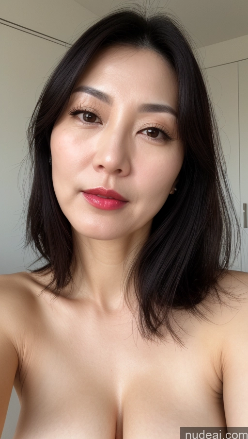 related ai porn images free for Woman One Perfect Boobs Beautiful Lipstick Fairer Skin 40s Black Hair Korean Close-up View