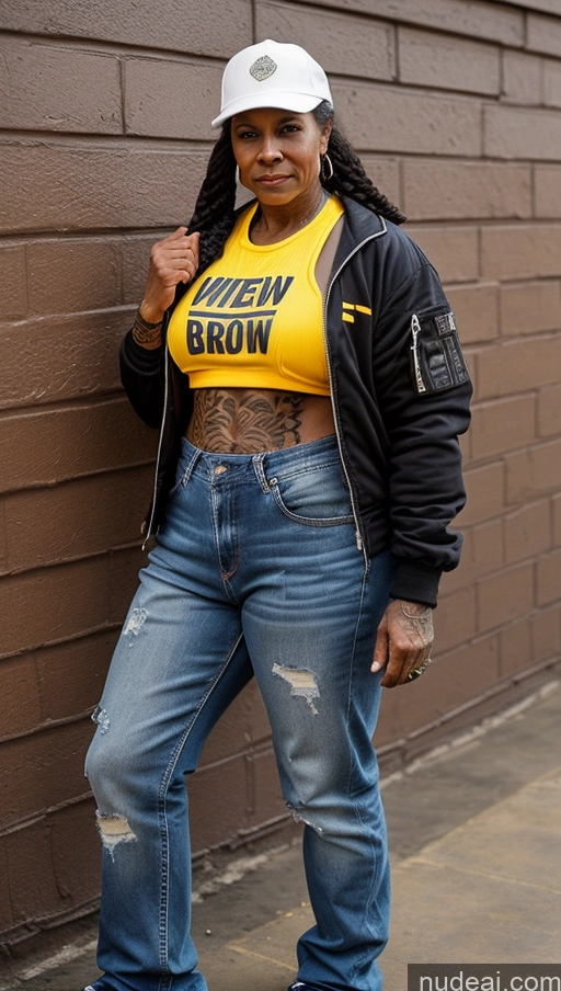 related ai porn images free for Muscular Abs Dark Skin Pubic Hair Milf Hat Thick Big Hips Braided Black Hair Jeans Tattoos 60s Bomber Front View Construction Worker