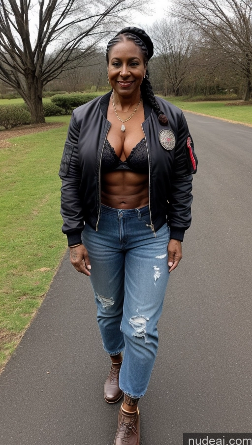 related ai porn images free for Muscular Abs Dark Skin Milf Thick Big Hips Braided Black Hair Tattoos Bomber Front View Lumberjack Traditional Black 60s