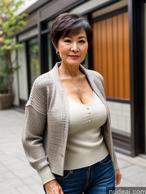 related ai porn images free for Milf Perfect Boobs Beautiful 70s Pixie Chinese Blouse Casual Jacket Professor Stylish Sweater Cleavage Detailed Sexy Face