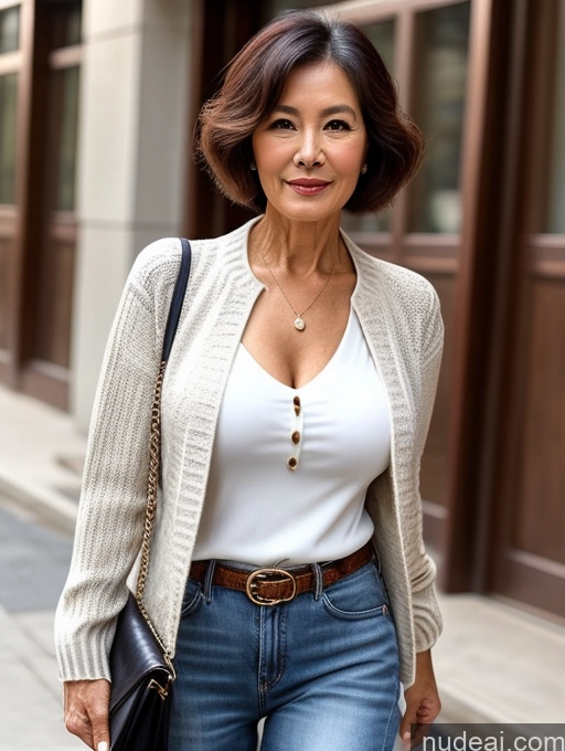 related ai porn images free for Milf Perfect Boobs Beautiful 70s Pixie Chinese Blouse Casual Jacket Professor Stylish Sweater Cleavage Detailed Sexy Face