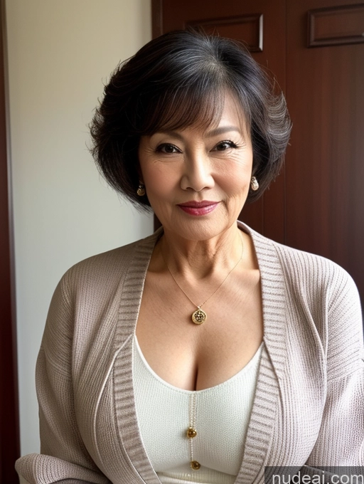 related ai porn images free for Milf Perfect Boobs Beautiful 70s Pixie Chinese Blouse Casual Jacket Professor Stylish Sweater Cleavage Detailed Sexy Face